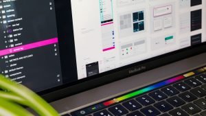 macbook pro displaying computer icons user interface